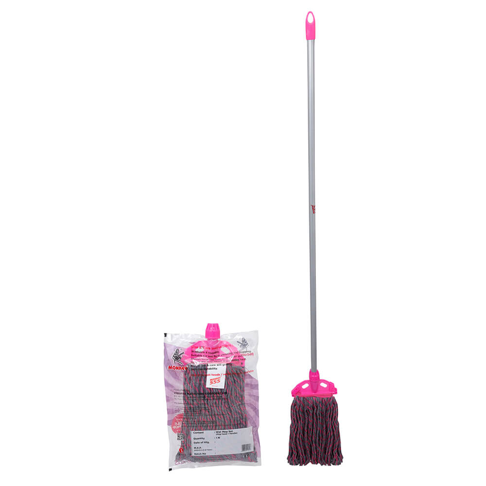 Single clip mop