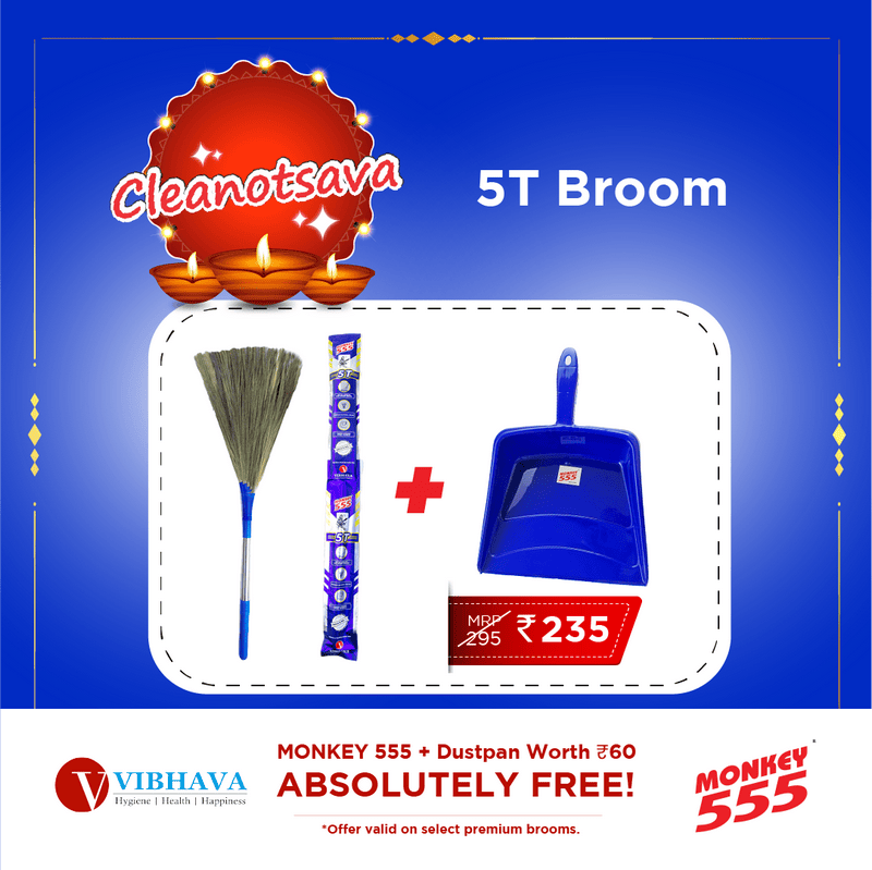 Monkey 555 5T Broom + Dustpan