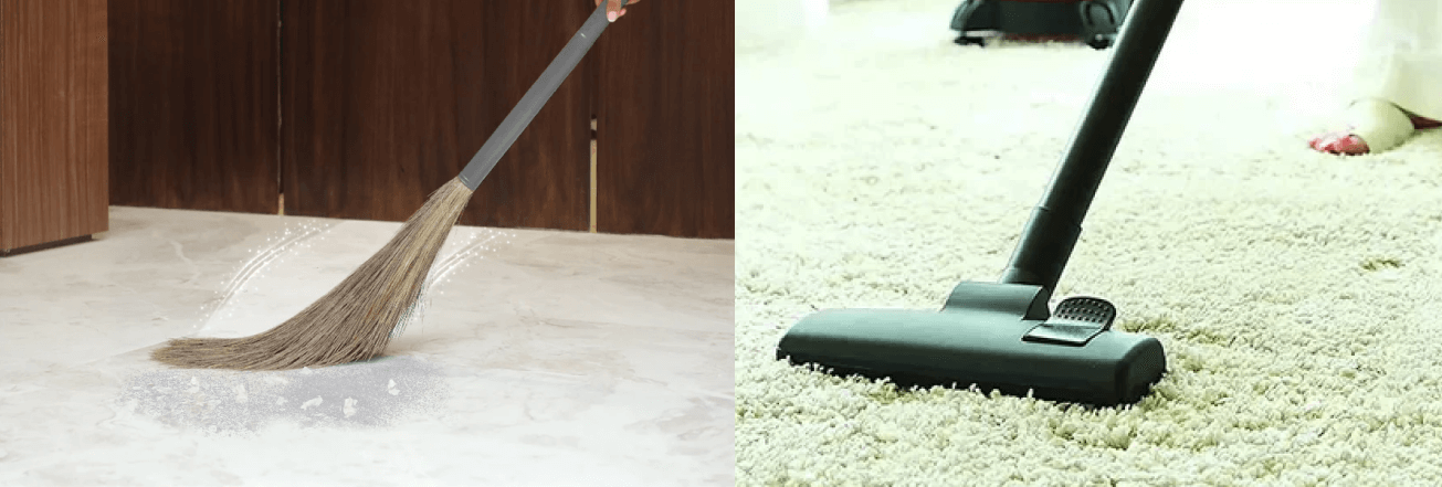 broom vs vacuum cleaner