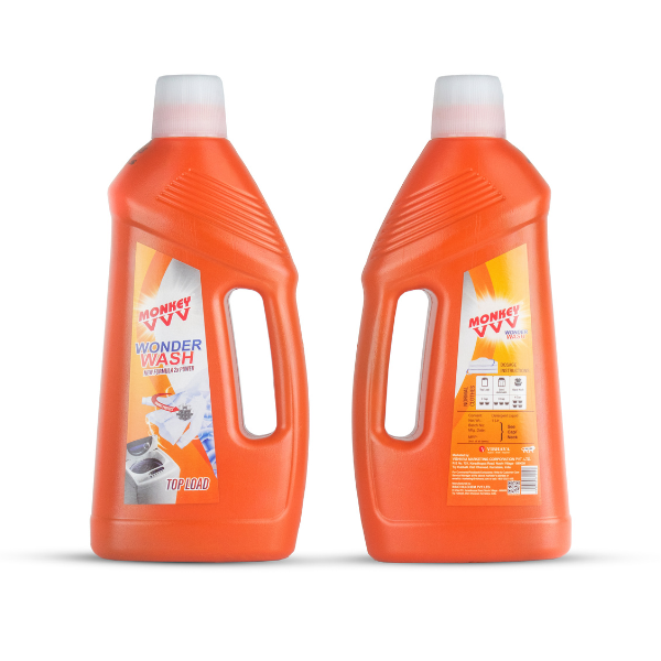 MONKEY VVV Wonder Wash Top Load 1 LTR Liquid Detergent - 1