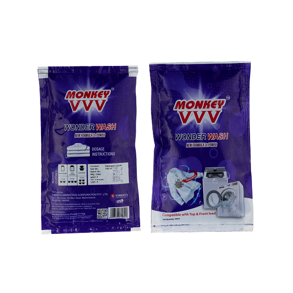 Monkey VVV Wonder Wash Liquid Detergent 100ML Pouch